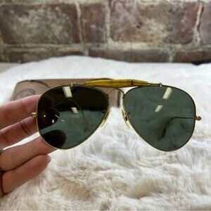 Vintage 70s B&L Ray Ban Made In USA 58[]14 Sunglasses W/case *worn*